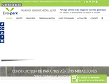 Tablet Screenshot of evo-park.com